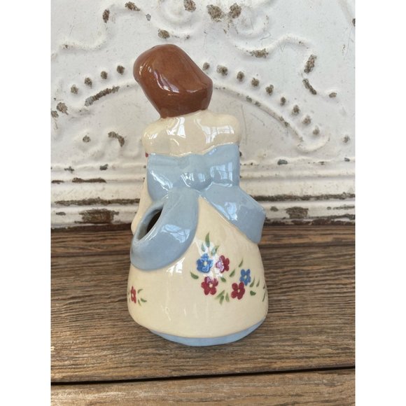 Vintage 1950s Weil Ware California Pottery Lady Double Planter Vase - Picture 8 of 11